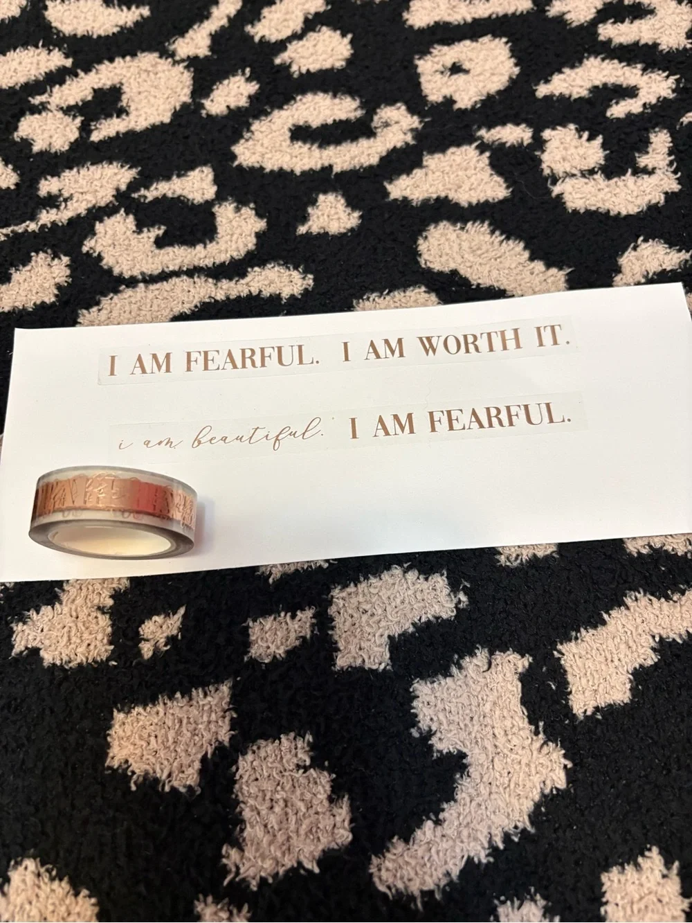 Rose Gold Inspirational Washi Tape - Women Accessories